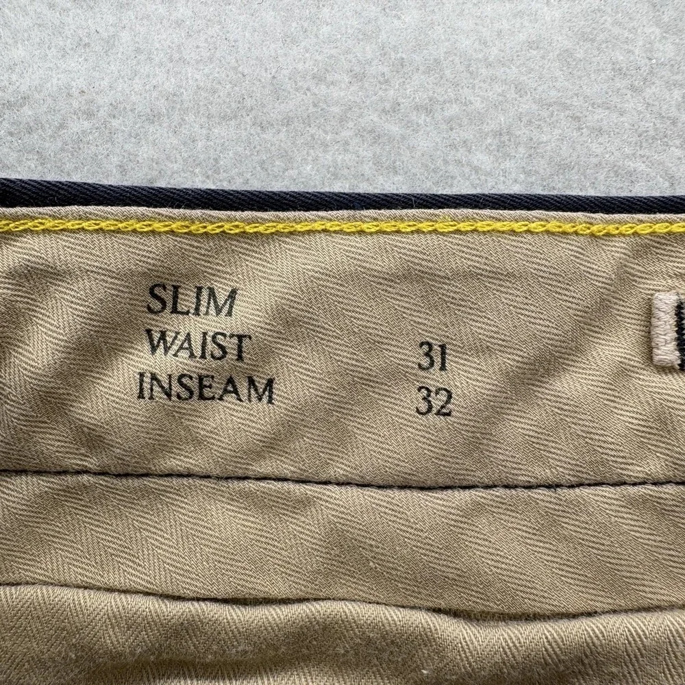 Banana Republic Rapid Movement Chino Pants Mens 31x32 Blue Slim Fit Stretch